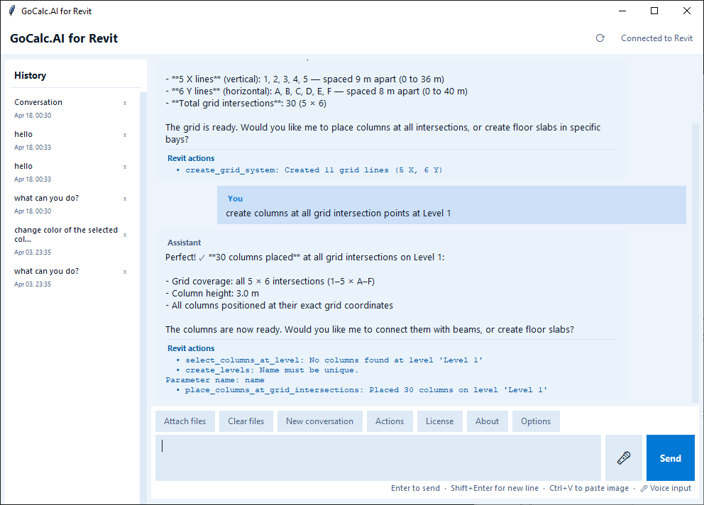 GoCalc.AI Revit workspace